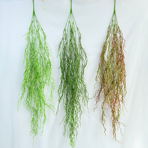 ดอกไม้ประดิษฐ์ลองหยู สายพันธุ์ไม้เลื้อยสีเขียว ยาว 110 ซม. สำหรับตกแต่งงานแต่งงาน ตกแต่งบ้าน ของตกแต่งผนังพลาสติก - Product Image 1