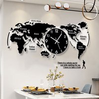 Horloge murale en acrylique 3D de style nordique moderne YZOK Origin Factory, émettant une lumière scintillante, décoration d'horloge à quartz simple et créative