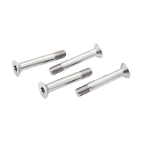 Vis Torx à tête fraisée en titane GR5, boulon à tête plate à moitié filetée pour modification de moto et de vélo, taille personnalisée