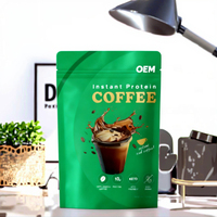Vente directe des fabricants OEM – Café glacé instantané sans sucre, protéines de lactosérum de haute qualité pour adultes, marque propre