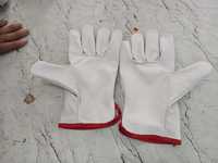 Guantes de conducción de cuero de cabra de grano completo Guantes de trabajo de seguridad Premium duraderos para uso industrial, de construcción y al aire libre