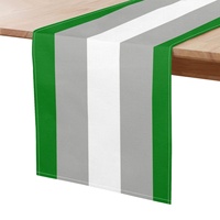 Chemin de table en polyester à motif arc-en-ciel gay personnalisé avec imprimé Greyromantic, idéal pour la décoration de table à manger domestique