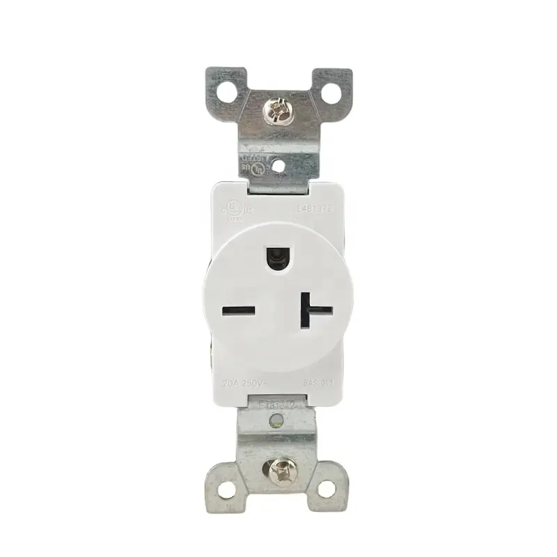 U & L được liệt kê Trắng 20A/250V tường Ổ cắm ổ cắm ổ cắm duy nhất cho Mỹ