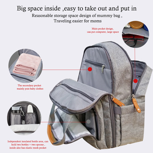 <span class=keywords><strong>Sac</strong></span> <span class=keywords><strong>à</strong></span> dos imperméable de grande capacité pour bébé en tissu Oxford <span class=keywords><strong>Sac</strong></span> <span class=keywords><strong>à</strong></span> couches de grande capacité pour maman - Product Image 6