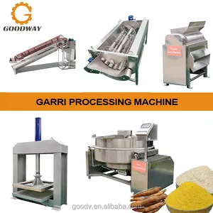 Cassave Productie Cassave Vlokken Garri Verwerkingsmachine Garri Productie