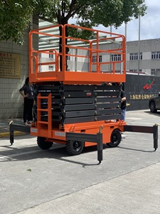 Haulke 6m 8m 10m 12m 14m 18m 300Kg 500kg 1T Capacity Electric Mobile Scissor Lift <strong>Platform</strong> for Sale