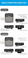 2.4G Plug & Play 31g 50m 6H Réduction intelligente du bruit K62 Microphone Lavalier à revers sans fil pour enregistrement vidéo d'appareil photo reflex numérique