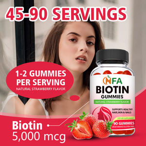 Usine en gros gommes à la biotine avec des suppléments de santé maintenir la croissance des cheveux peau ongles et croissance cellulaire bonbons gommeux - Product Image 4