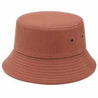 Sombrero de Pescador Personalizado de Pana, Estilo Vintage, con Logotipo Bordado, Fabricante OEM ODM