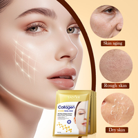 Masque facial en feuille SADOER au collagène anti-âge, raffermissant, éclaircissant et hydratant, avec réparation douce pour les peaux rugueuses, tous types de peaux