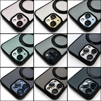 Protecteur d'écran en verre trempé pour objectif de caméra HD 3D pour iphone 15 plus pro max cadre en métal couverture arrière protecteur d'objectifs de caméra