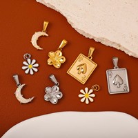 Les breloques DIY dorées |   Pendentif en forme de coccinelle en acier inoxydable plaqué or 18K PVD pour la fabrication de bijoux |   Imperméable, résistant au ternissement