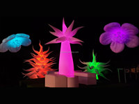 Personnalisé Lumière Led Extérieur Jardin Botanique Décoration Événement Fleur Plante Ballon Géant Cactus Gonflable pour la Publicité