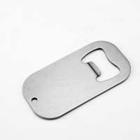 Ouvre-bouteille de bière en acier inoxydable personnalisé en gros Sublimation vierge Transfert de chaleur avec impression numérique Design gravé