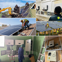 EU-Lagerbestand Großhandel Lifepo4 Batterie Solarsystem 5kW 10kW 15kW Photovoltaik-Kit Komplettes Hybrid-Offgrid-Solarstromsystem