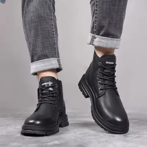 Botas Formales de Cuero Vacuno de Fábrica - Zapatos de Negocios para Hombre, Envío el Mismo Día para Pedidos Urgentes Transfronterizos - Product Image 3