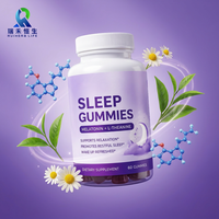 Gummies Premium pour le Sommeil à base de L-Théanine et d'Extrait de Camomille – Beauté Naturelle Nocturne pour Adultes – Certifié HALAL – 60 Gummies par Emballage