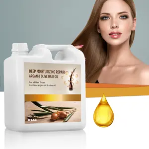 Aceite de Oliva de argán hidratante y brillante para el cuidado del cabello, suero de aceite para el cabello con vitamina E, a granel, 30KG, venta al por mayor de fábrica