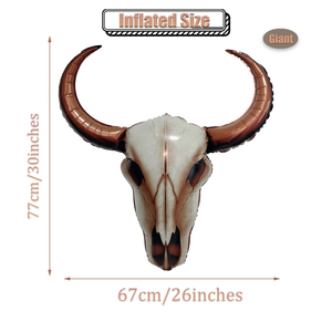 Globo gigante de papel de aluminio con cabeza de buey, Mini <span class=keywords><strong>globos</strong></span> de cabeza de buey para <span class=keywords><strong>Globos</strong></span>, Día de San Valentín, cumpleaños, decoración de fiesta del Día del Padre - Product Image 2