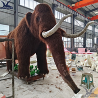 Animatrónicos Realistas de Tamaño Natural para Interiores: Elefante, Tigre, Mamut, León, Rinoceronte, Gorila, con Movimiento y Sonido, para Centros Comerciales y Escuelas