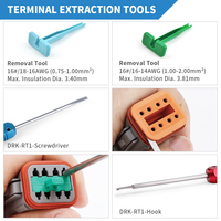 JRready Deutsch serie DT conector de 2 pines DT04-2P DT06-2S 1set Deutsch DT gris Kit de conector Droken clave Extractor Kit