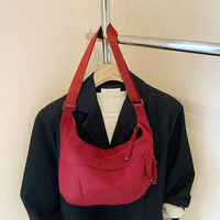 Sac à bandoulière pour femme, style japonais, simple, grande capacité, sac bandoulière pour étudiante, petit sac à bandoulière polyvalent, sac boulette