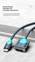 Câble d'interconnexion bidirectionnel HDMI DVI en acier cuivré supraconducteur de 1,5/3/5/10/15/20 m, 8,0 mm, OD8,0
