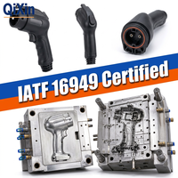 Service de moulage de boîtiers de connecteurs extérieurs résistants aux UV en PC+ASA pour poignées de pistolets de recharge de VE personnalisés conformes à la norme IATF 16949
