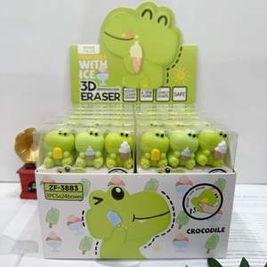 Lindo Borrador de Dinosaurio en Forma de Helado 3D, Sin Ensamblar, Tridimensional, 3 Piezas - Product Image 6