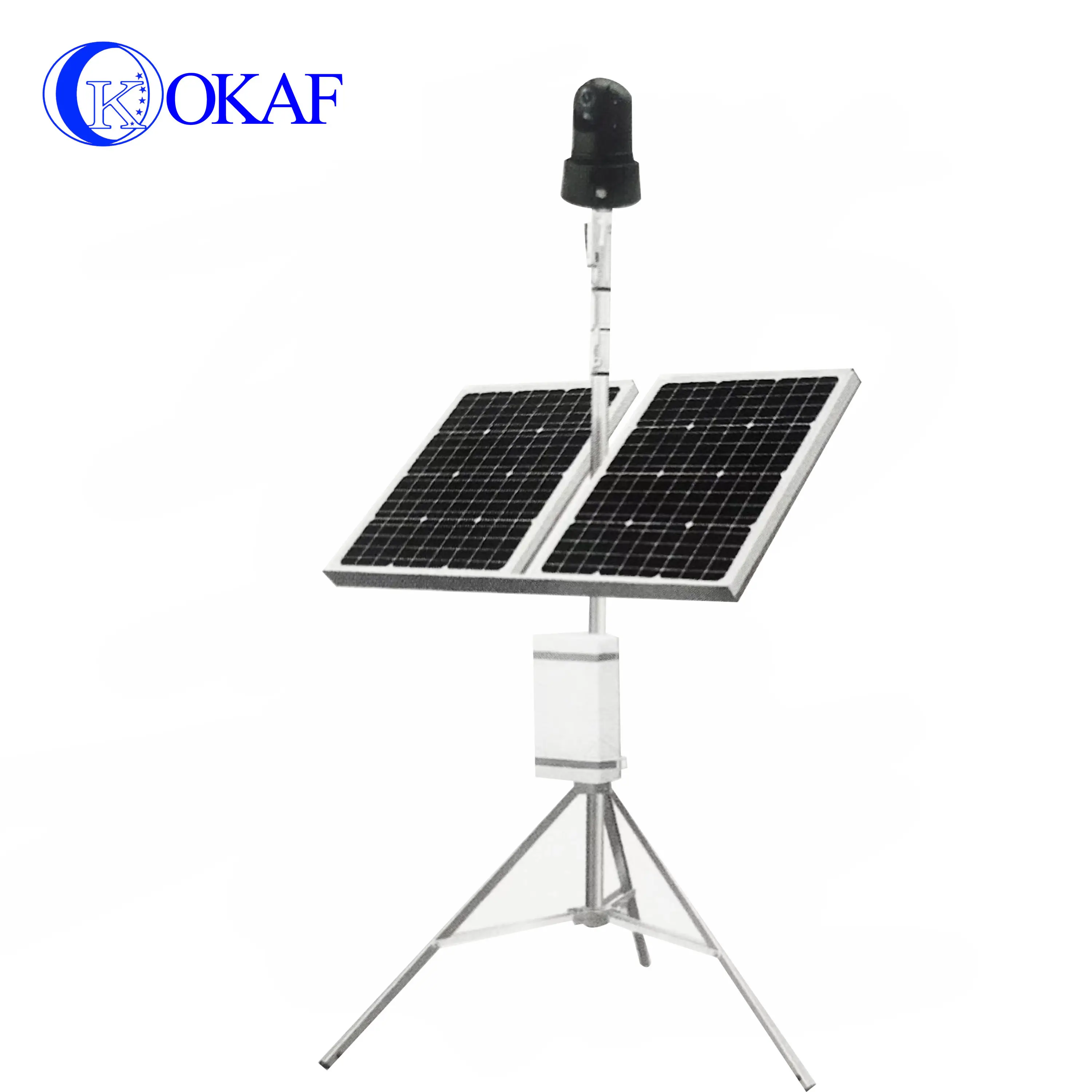 Okaf 4G HD Portable IP mit System plattform/Voice Intercom Wireless Rapid Deployment Solar PTZ-Kamera