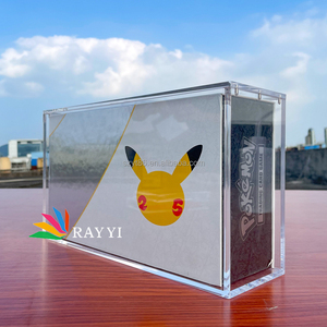 Caja de exhibición de acrílico transparente pulida giratoria desmontable para Pokémon S8a 25th Anniversary <span class=keywords><strong>Gardevoir</strong></span>, caja superior reforzada, UPC chino - Product Image 5