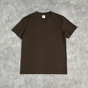 เสื้อยืดสตรีทแวร์ทรงโอเวอร์ไซส์ คอตตอน/โพลีเอสเตอร์ถัก 210 กรัม พิมพ์โลโก้คุณภาพสูงตามสั่งสำหรับผู้ชาย - Product Image 3