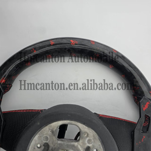 พวงมาลัยรถยนต์ไฟ LED หนังคาร์บอนไฟเบอร์ปลอมแปลงสำหรับรถ Audi A3 A4 A5 A6L A8 Q5 Q7 Q8 TT B9 - Product Image 6