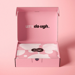 Bán Buôn Biểu Tượng Tùy Chỉnh Màu Hồng Giấy Donut Bao Bì Phân Hủy Sinh Học Bánh Hộp Cho Cookie Bột Giao Hàng Vật Liệu Tá<span class=keywords><strong>i</strong></span> Chế - Product Image 3