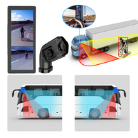 Système de caméra de recul pour camion et voiture VD 12,3 pouces avec écran tactile TP 2 canaux pour système de détection d'angle mort par IA et caméra CMS pour rétroviseur