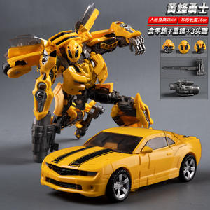 Pour Optims Prim Bumblebe Figure pièces en alliage jouets pour enfants en gros <span class=keywords><strong>voiture</strong></span> Transformation Robot roi Kng cadeau télécommande - Product Image 4
