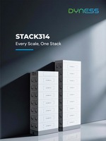 Batterie LiFePO4 empilable Dyness Stack314 51,2V 314Ah 16kWh Batterie lithium-ion haute tension pour système de stockage d'énergie