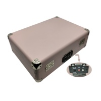 Lecteur de plateau tournant de style rétro pouces, enregistrement en vinyle, USB/BT, 3 vitesses