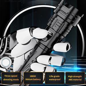 T108 công suất cao dẫn Đèn pin <span class=keywords><strong>zoom</strong></span> tập trung dài Phạm vi làm việc đèn không thấm nước USB có thể sạc lại tay <span class=keywords><strong>Torch</strong></span> điện đèn Pin - Product Image 3