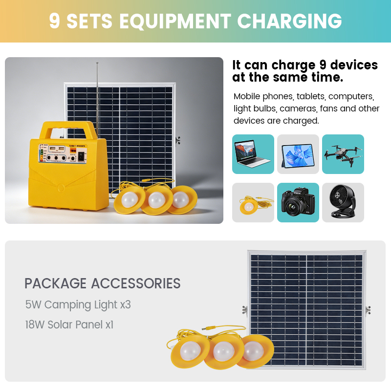 Portable Wholesale Generator Mini Solar Power System Dc Solar Kit System 20w Mini Solar Light Kits for Home · image 2