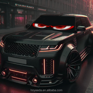 Ô tô xe tải màn hình mềm màn hình linh hoạt hiển thị đầy đủ màu sắc nhấp nháy đèn pha Devil Eye Sticker màn hình ứng dụng Bluetooth - Product Image 2