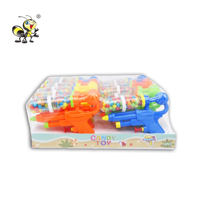 Pistolet à eau 2-en-1 d'été avec bonbons, jouet pour enfants, bonbons durs fruités, pistolet à eau réutilisable en plastique, cadeaux de fête en gros