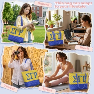 SGrho Quilted Shoulder Tote Bag Greek Sorority <strong>Gifts</strong> <strong>Items</strong> Fashion Lady's Hand Bag - Product Image 6