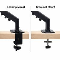 Support de bureau moderne et coloré pour moniteur unique, bras articulé robuste en fer, support VESA pour bureau de gaming, rotation à 360 degrés