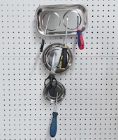 Plateau rectangulaire d'outils de pièces de vis magnétiques de plaque de bol d'aimant d'acier inoxydable pour la réparation de voiture