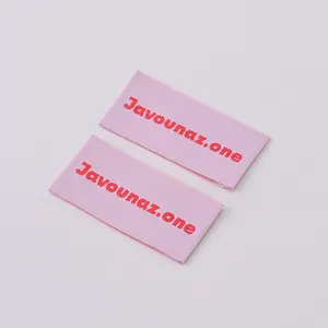 High Quality Free Custom Pattern T-shirt Bag Shoe Custom Labels Private Name Tags For Woven Labels