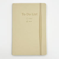 Carnet personnalisé en cuir PU rigide avec élastique et porte-stylo, pour liste de choses à faire, agenda, journal vierge, cadeau pour le bureau, l'école ou les affaires