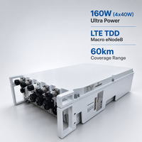 Estación Base LTE TDD ENB para Exteriores de Alta Potencia de 160W, 4x40W B40 B41 B42 4x4 MIMO 440Mbps, Actualizable a 5G para Cobertura de Largo Alcance de 60km