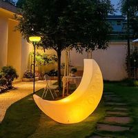 Lampadaire LED en forme de lune pour aménagement paysager de cour