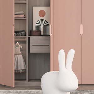 Third Generation Bull Horn Handle Aluminum Alloy Minimalist Cabinet Drawer <b>Door</b> Concealed Handle Easy Installation - Product Image 2
